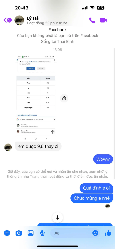 Feedback Lý Hà